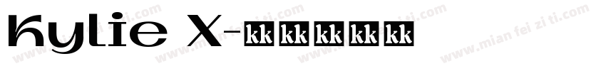 Kylie X字体转换